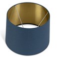 Ashleigh Black (No Glass) Table Lamp with Juniper Blue Shade