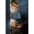 Ashleigh Black (No Glass) Table Lamp with Juniper Blue Shade