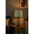 Ashleigh Black (No Glass) Table Lamp with Sage Green Shade