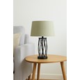 Ashleigh Black (No Glass) Table Lamp with Sage Green Shade