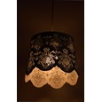 Laura Cream Steel Stencil Ceiling Light Pendant Shade Only