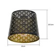 Midas Black Gold Steel Stencil Ceiling Light Pendant Shade Only
