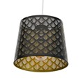 Midas Black Gold Steel Stencil Ceiling Light Pendant Shade Only