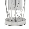Ashleigh Silver Clear Glass Cylinder Lantern Table Lamp - Base Only