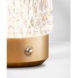 Glass Tumbler Style Rechargeable USB Gold Table Lamp - 3 Brightness Settings