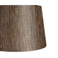 Leaf Antique Brass Table Lamp with Dark Charcoal Shade