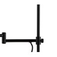 Noir Industrial Adjustable Swing Arm Black Table Desk Lamp