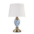Bailey Small Table Lamp Printed Ivory/Blue