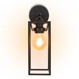 Quattro Modern Matt Black Frame Wall Light