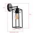 Quattro Modern Matt Black Frame Wall Light