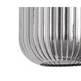 Echo Pewter Wall Light with Smoked Ribbed Glass