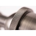 Echo Pewter Wall Light with Smoked Ribbed Glass