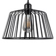 Lyon 30cm Flat Wire Mat Black Shade with Black Suspension