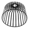 Lyon 30cm Flat Wire Mat Black Shade with Black Suspension