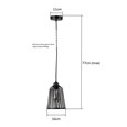 Lyon 16cm Flat Wire Mat Black Shade with Black Suspension