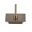 Darwen Square Stick Antique Brass Table Lamp with Natural Pleat Shade
