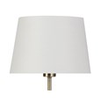Darwen Square Stick Antique Brass Table Lamp with Cream Shade