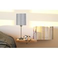 (Pair) Darwen Square Stick Antique Brass with Grey Linen Shade