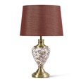 Hepburn Red Printed / Antique Table Lamp with Red Shade