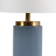 Cylinder Juniper Blue / Gold Effect with Ivory Gold Lined Shade