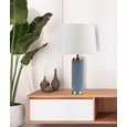 Cylinder Juniper Blue / Gold Effect with Ivory Gold Lined Shade