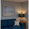 Orb Smokey Blue/Chrome Table Lamp