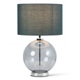 Orb Smokey Blue/Chrome Table Lamp