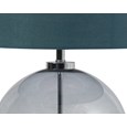 Orb Smokey Blue/Chrome Table Lamp