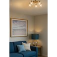 Hendon 5 Light Gold Brass Effect Semi Flush Ceiling Light