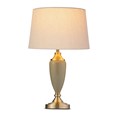 Bailey Large Sage Green Table Lamp with Natural Shade