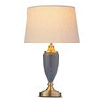 Bailey Large Junoper Blue Table Lamp with Natural Shade