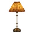 Florence Rechargeable Antique Table Lamp with Floral Pleated Coolie