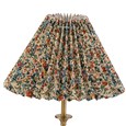 Florence Rechargeable Antique Table Lamp with Floral Pleated Coolie
