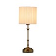 Florence Rechargeable Antique Table Lamp with Pleat Shade