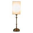 Florence Rechargeable Antique Brass Table Lamp with Ivory String Shade