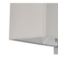 Moret Chrome Wall Light with Grey Light