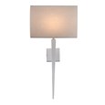 Moret Chrome Wall Light with Grey Light