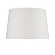 Canon Ball Walnut Print Table Lamp with Ivory Linen Shade