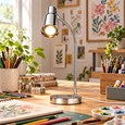 Clarity Satin Silver Reading Lamp