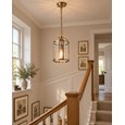Lambert Antique Brass Single Lantern Pendant Ceiling Light