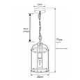 Lambert Antique Brass Single Lantern Pendant Ceiling Light
