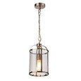 Lambert Antique Brass Single Lantern Pendant Ceiling Light