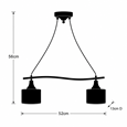 Bardola 2 Light Bar Pendant