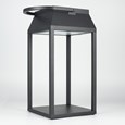 Elipta Solar/USB Rechargeable Outdoor Lantern - Black