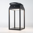 Elipta Solar/USB Rechargeable Outdoor Lantern - Black