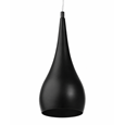 Modern Black Teardrop Pendant Ceiling Light - Adjustable Cable