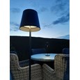 Elipta Modern Rechargeable Battery Outdoor Floor Lamp - 1.5m Tall - LED - Black