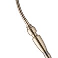Heavyweight Modern Antique Brass Reading Floor Lamp with LED Daylight Bulb