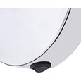 Leeto Modern Mirrored Chrome Switched Wall Light with Glass Shade