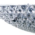 Crystal Ceiling Uplighter - Non Electric Pendant Shade - Easy Fit Light - Glass
